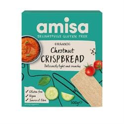 Amisa Crispbread - Chestnut Organic 100g - Pack of 2