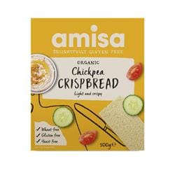 Amisa Organic Chickpea Crispbread - GF 100g - Pack of 4