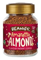 Beanies Amaretto Flavour Instant Coffee 50g - Pack of 2