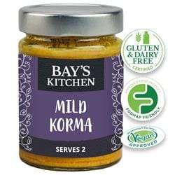 Bay's Kitchen Korma Curry Stir-in Sauce Low FODMAP Vegan 260g - Pack of 2
