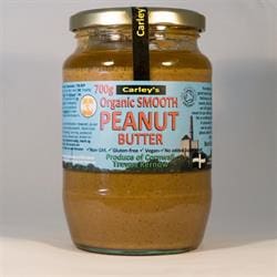 Carley's Organic SMOOTH 100% Peanut Butter 700g