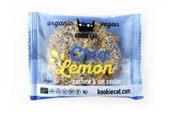 Chia & Lemon Cookie Organic - Vegan Cashew & Oat Cookies 55g - Pack of 12