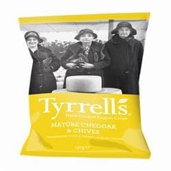 Cheddar Cheese & Chive Crisps 150g - Pack of 6