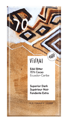 Dark 70% Superior Chocolate Vegan Organic 80g
