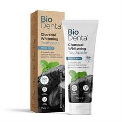 BioDenta Charcoal Whitening Toothpaste 75ml - Pack of 2
