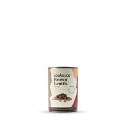 Cooks & Co Brown Lentils 400g - Pack of 4