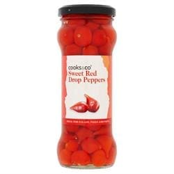 Cooks & Co Sweet Red Drop Peppers 235g