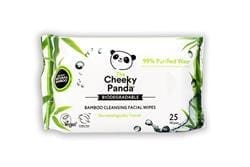 100% Bamboo Facial Cleansing Wipes Unscented 25 Wipes - Pack of 2