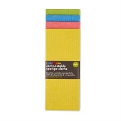 Compostable Sponge Cloths Rainbow - 4 pack - Pack of 2