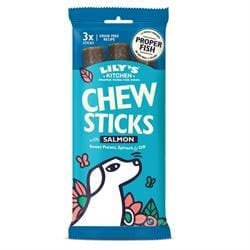 Chew Sticks with Salmon for Dogs 3pk 120g - Pack of 2