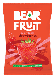 BEAR Fruit Gently Baked Strawberries 35g - Pack of 14
