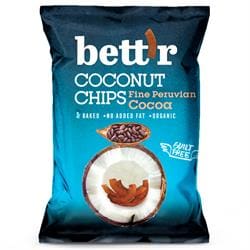 Coconut Chips with Cacao Organic Vegan Gluten Free 40g - Pack of 8