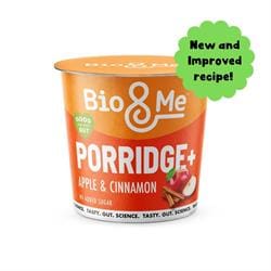 Bio&Me Apple & Cinnamon Gut Loving Porridge Pot 65g - Pack of 4