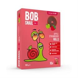Bob Snail Apple-Strawberry Fruit Rolls 100g - 100% Fruit! - Pack of 5