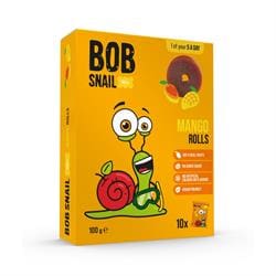 Bob Snail Mango Fruit Rolls 100g - No Added Sugar - 100% Fruit! - Pack of 5