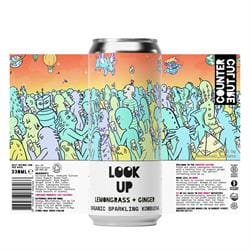 Counter Culture Lemongrass + Ginger Organic Kombucha Soda 330ml - Pack of 3