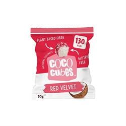 Coco Cubes Red Velvet Coconut Snack 30g - Pack of 12