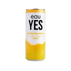 eauYES Lemon Zest Sparkling Mineral Water 330ml - Pack of 6
