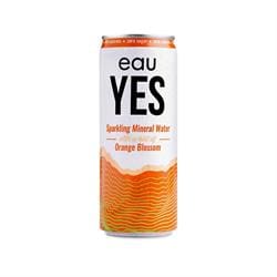 eauYES Orange Blossom Sparkling Mineral Water 330ml - Pack of 6