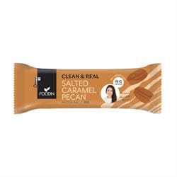 Clean & Real Protein Bar Salted Caramel Pecan 55G - Pack of 12