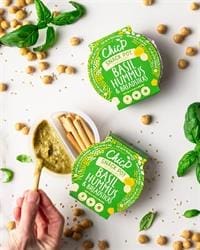 Basil Fridge-less Hummus & Breadsticks Snack Pot 50g - Pack of 2