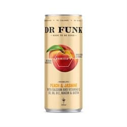 Dr Funk Sparkling Peach & Jasmine Drink 330ml - Pack of 4