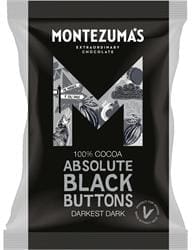 Absolute Black Buttons Darkest Dark Chocolate Buttons 120g - Pack of 2