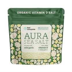 (Aura Sea Salt) Organic Wild Garlic Vitamin D Celtic Salt 80g