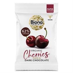 Biona Organic Dark Chocolate Cherries 45g - Pack of 2