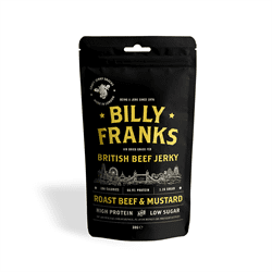 Billy Franks Gluten Free Roast Beef & Mustard Jerky 30g - Pack of 3