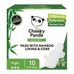 Biodegradable bamboo liner and core night pads - Pack of 2