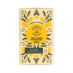 Cheerful Buddha Lion's Mane Lemon and Ginger Tea 15 Tea Bag - Pack of 2