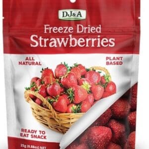DJ&A Freeze Dried Strawberries 25g - Pack of 2