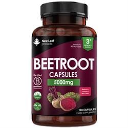Beetroot Capsules + Black Pepper 5100mg Vegan 180 Capsules