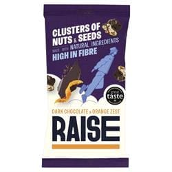 Dark Chocolate and Orange Clusters of Nuts and Seeds 35g - Pack of 12