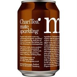ChariTea Mate - Organic Sparkling Iced Tea - 330ml cans - Pack of 4