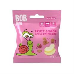 Bob Snail Apple-Raspberry Fruit Bites 20g - 100% Fruit - Pack of 20