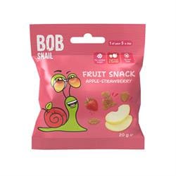 Bob Snail Apple-Strawberry Fruit Bites 20g - 100% Fruit - Pack of 20